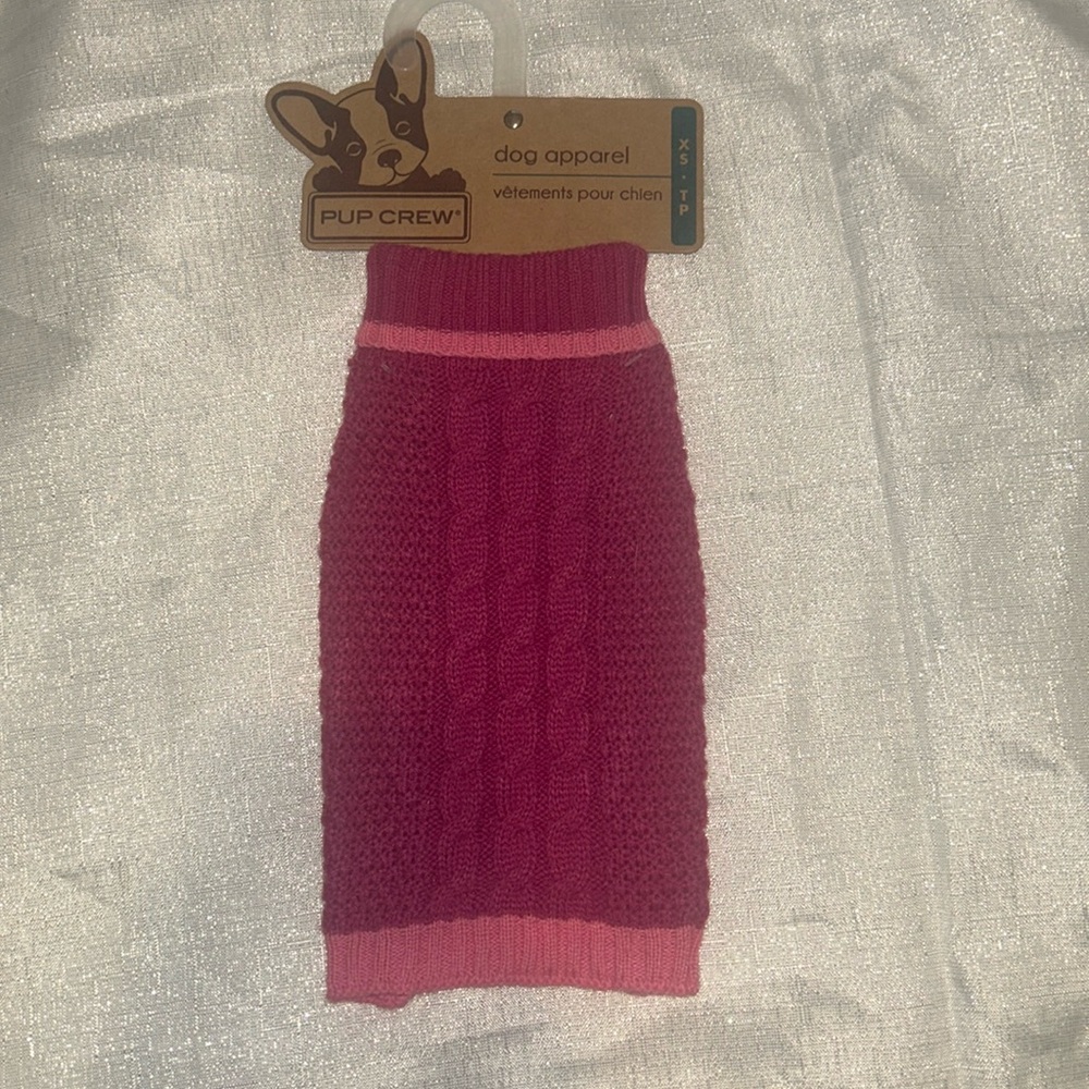 XS dog sweater